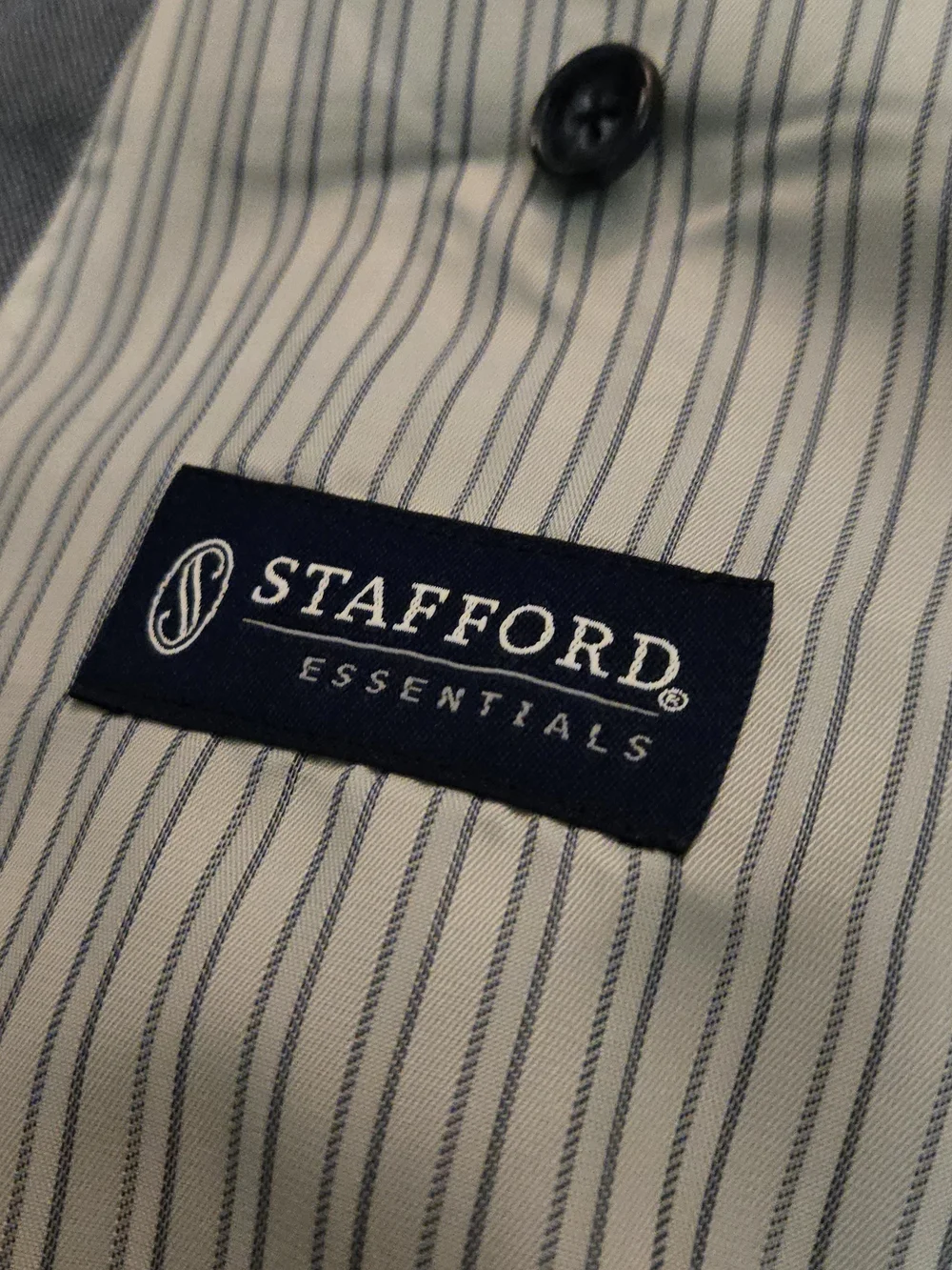 Stafford Tailored Collection Gray Blazer Jacket Size 42R‎